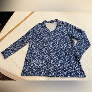 Isaac Mizrahi Live Long Sleeve Floral Tunic